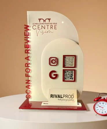 Premium Acrylic QR Code Stand