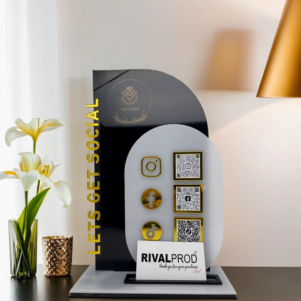 Premium Acrylic QR Code Stand - Image 3